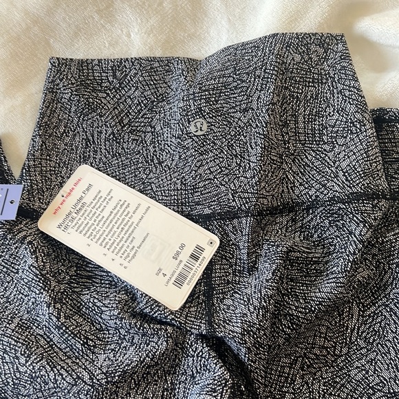 Lululemon Wunder Under legging tight SE HR mesh Sz 4 new NWT black white - Picture 4 of 7